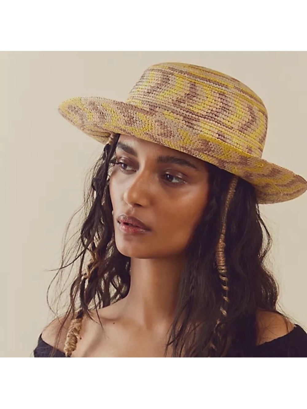 Greenpacha Salema Beach Straw Hat Patterned Short Brim